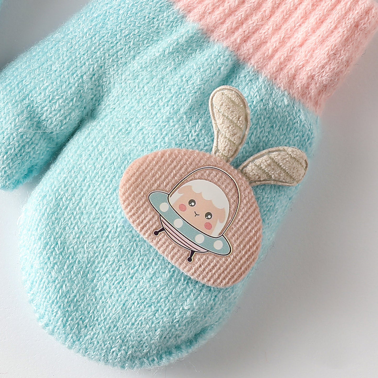 Cartoon Warm Mittens For Baby Snow Gloves For Kids