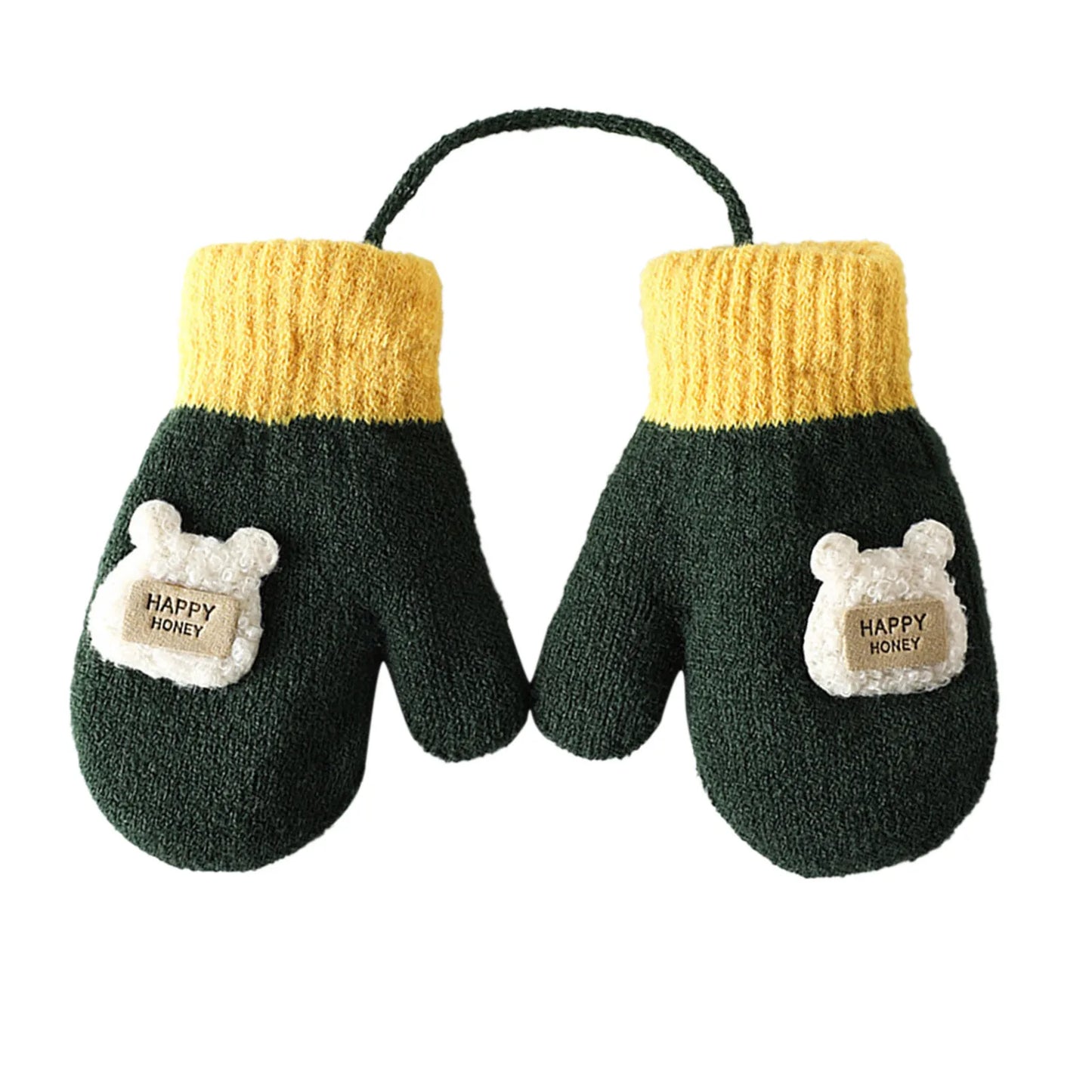 Cartoon Warm Mittens For Baby Snow Gloves For Kids