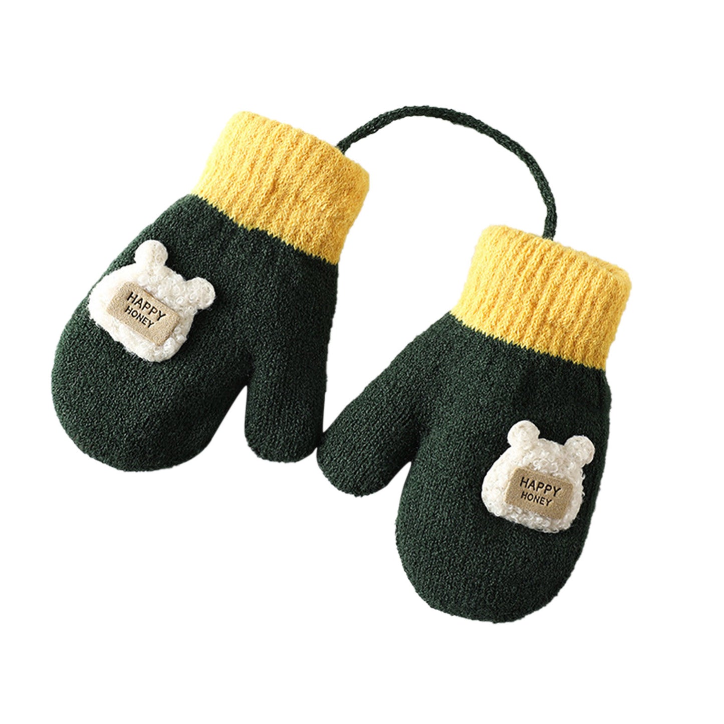 Cartoon Warm Mittens For Baby Snow Gloves For Kids