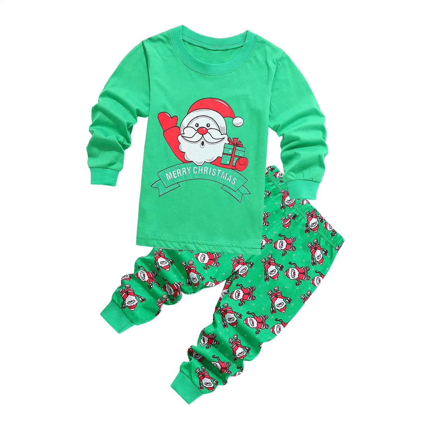 Christmas Baby Pajamas For Girls & Boys Santa Claus XMAS Pajamas Set Cotton Pjs 15% Off