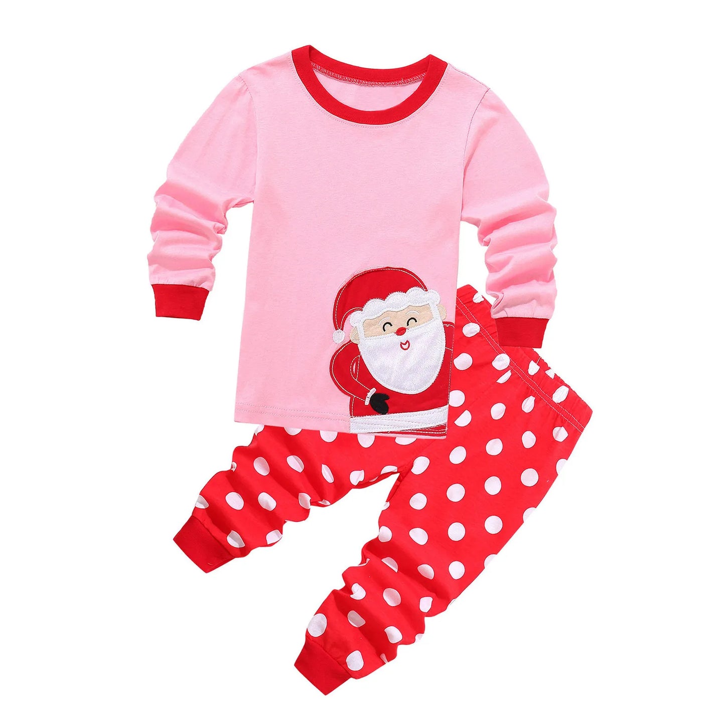 Christmas Baby Pajamas For Girls & Boys Santa Claus XMAS Pajamas Set Cotton Pjs 15% Off