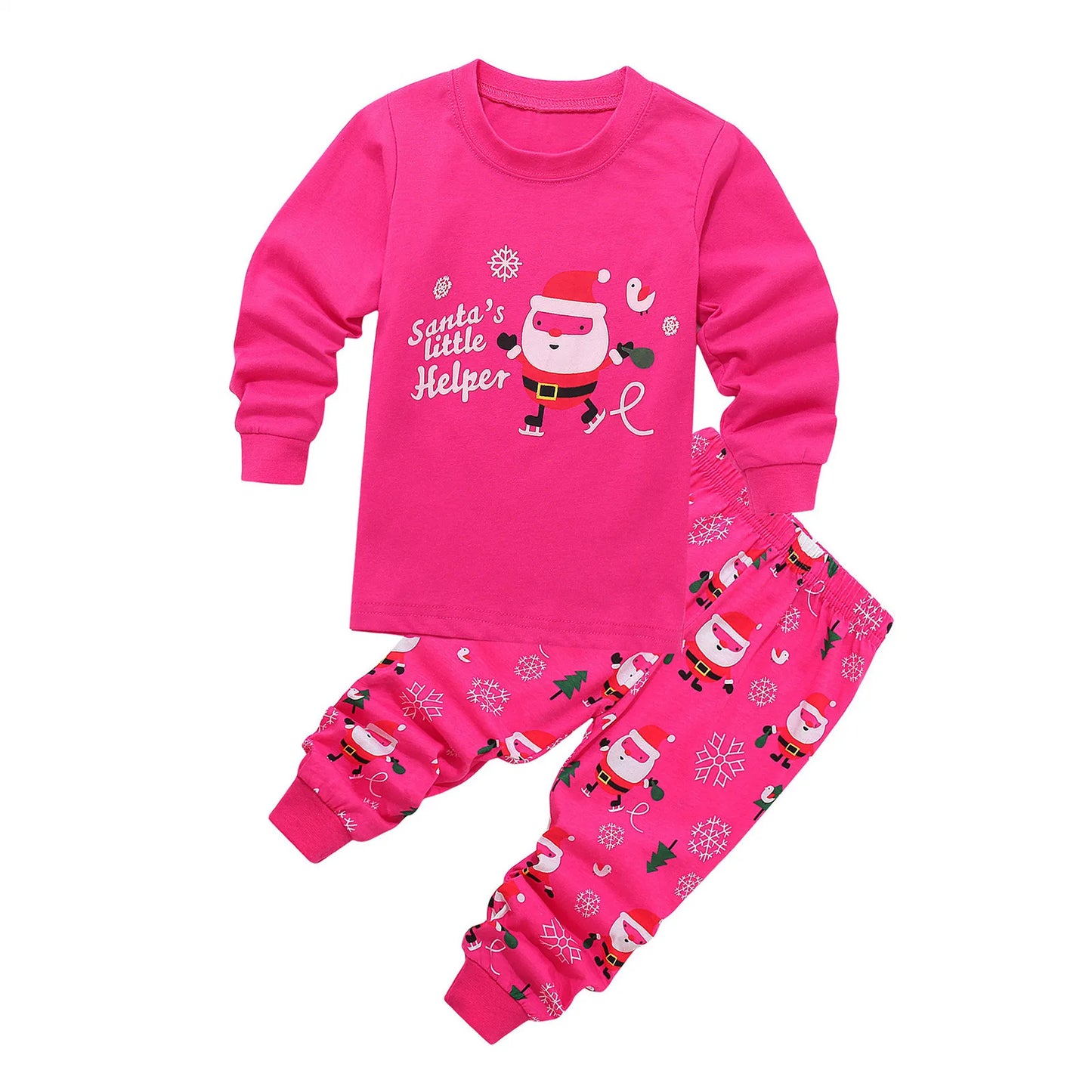 Christmas Baby Pajamas For Girls & Boys Santa Claus XMAS Pajamas Set Cotton Pjs 15% Off