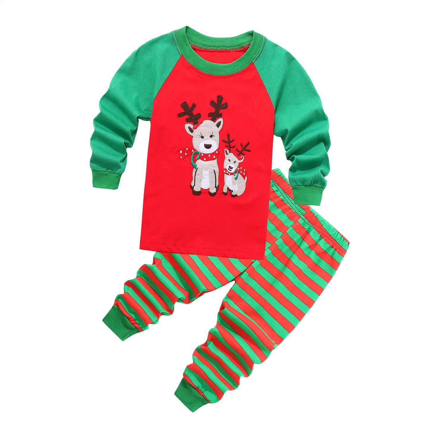 Christmas Baby Pajamas For Girls & Boys Santa Claus XMAS Pajamas Set Cotton Pjs 15% Off