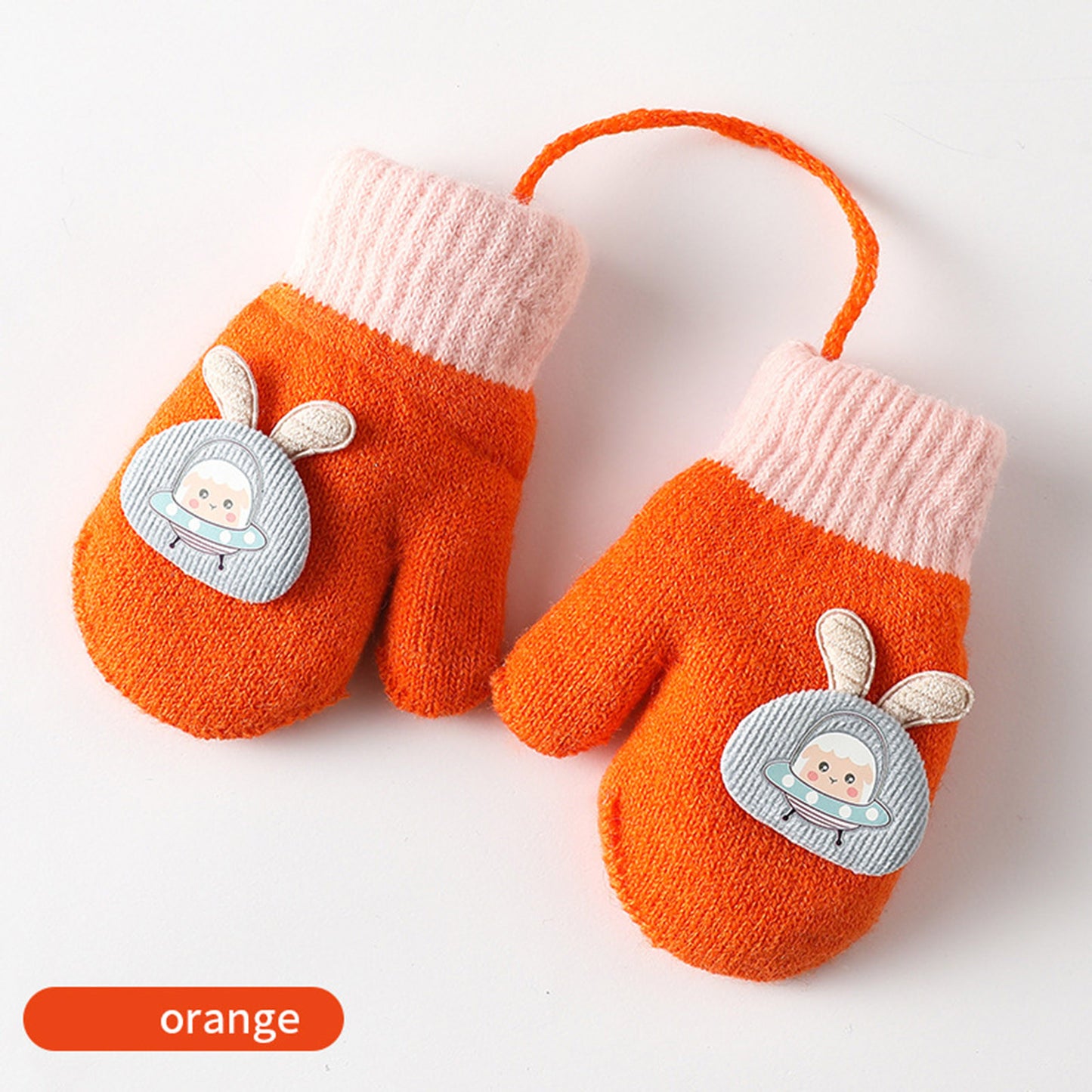 Cartoon Warm Mittens For Baby Snow Gloves For Kids