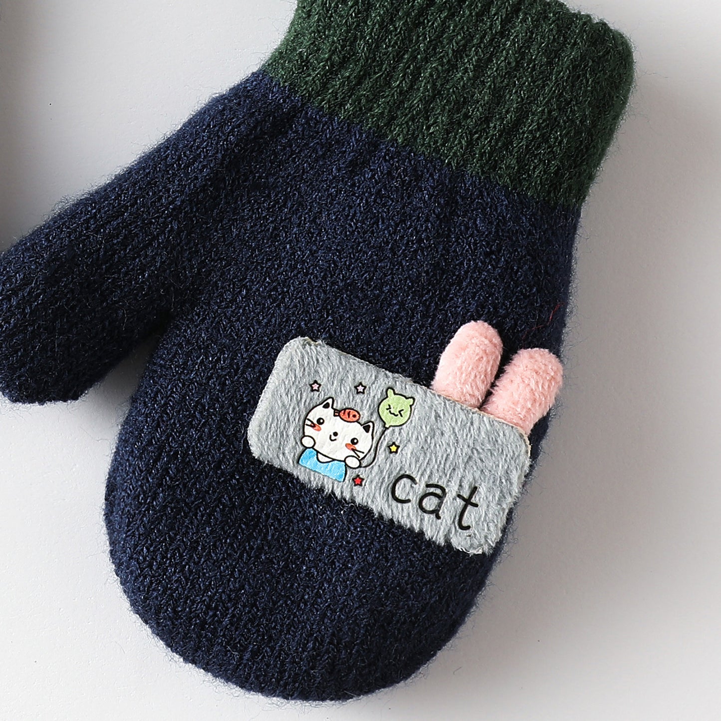 Cartoon Warm Mittens For Baby Snow Gloves For Kids