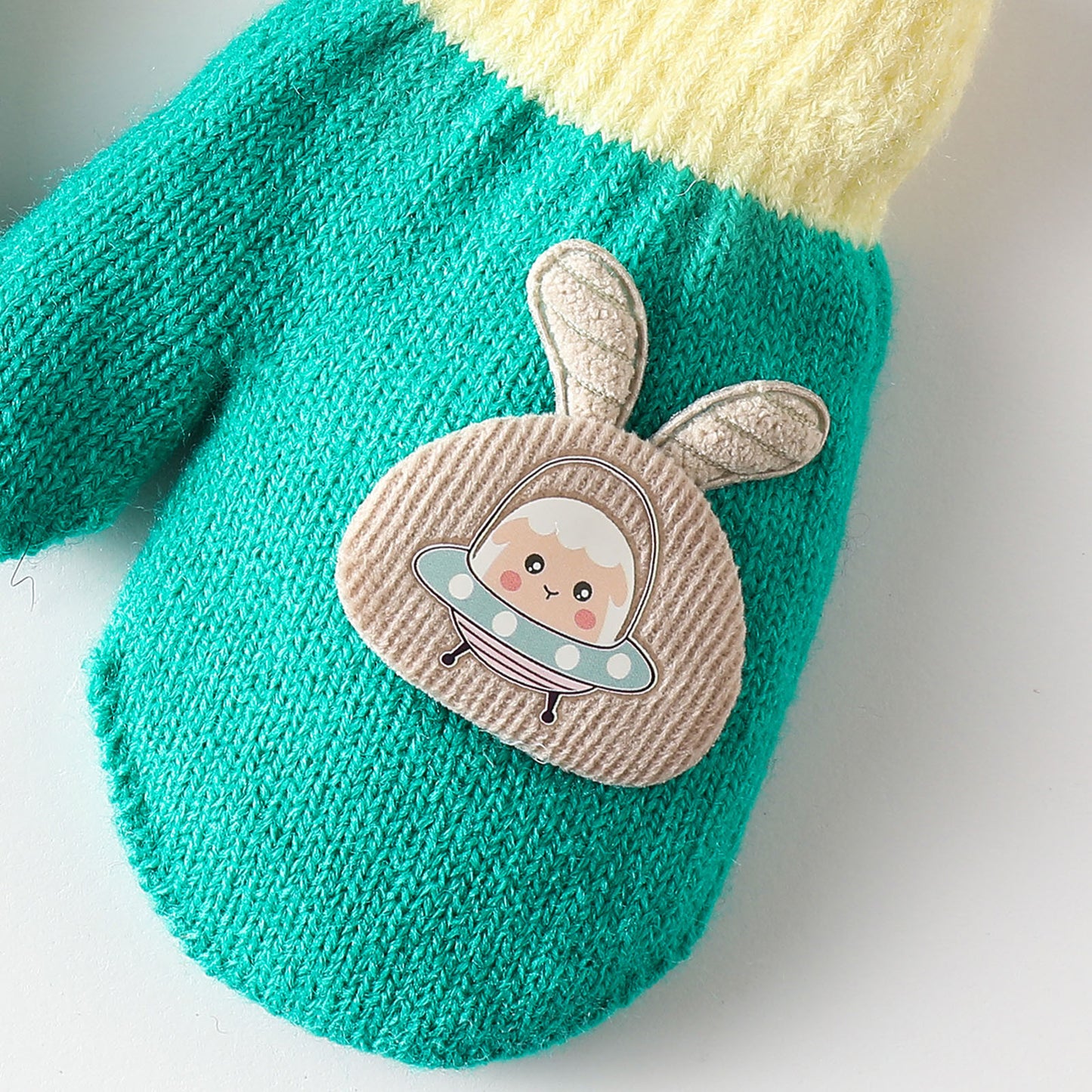 Cartoon Warm Mittens For Baby Snow Gloves For Kids