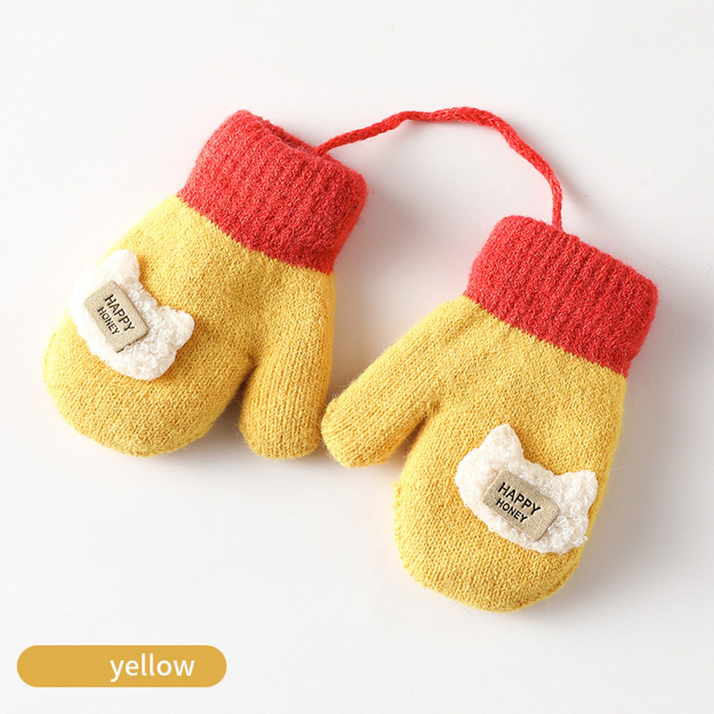 Cartoon Warm Mittens For Baby Snow Gloves For Kids