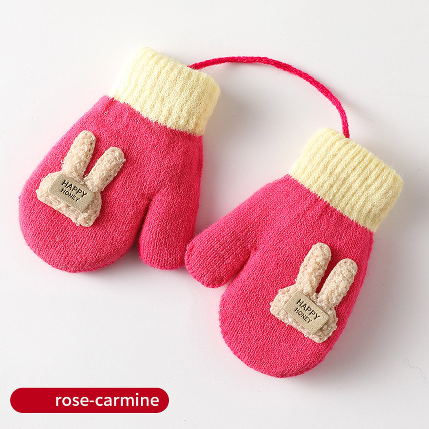 Cartoon Warm Mittens For Baby Snow Gloves For Kids