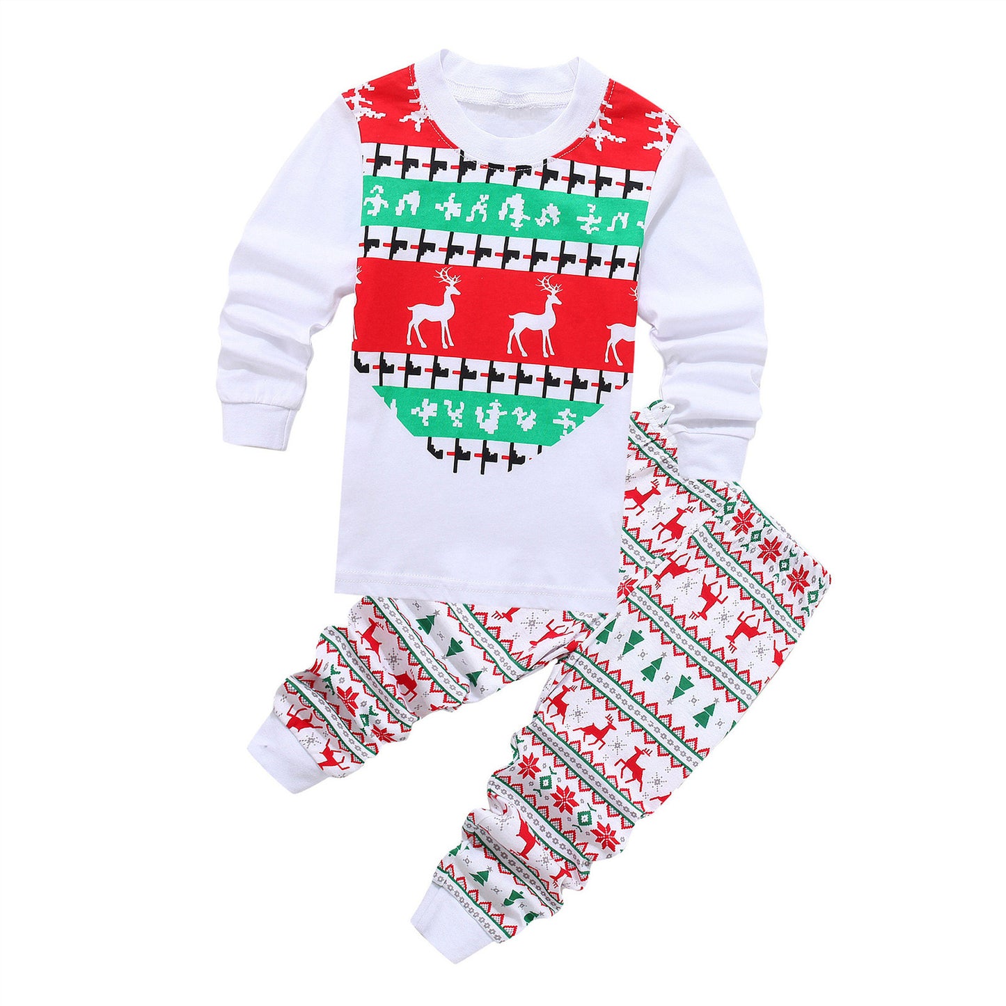 Christmas Baby Pajamas For Girls & Boys Santa Claus XMAS Pajamas Set Cotton Pjs 15% Off