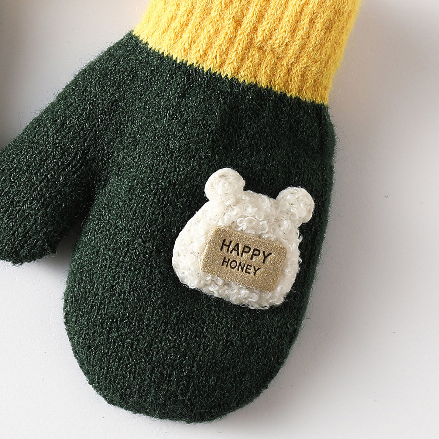 Cartoon Warm Mittens For Baby Snow Gloves For Kids