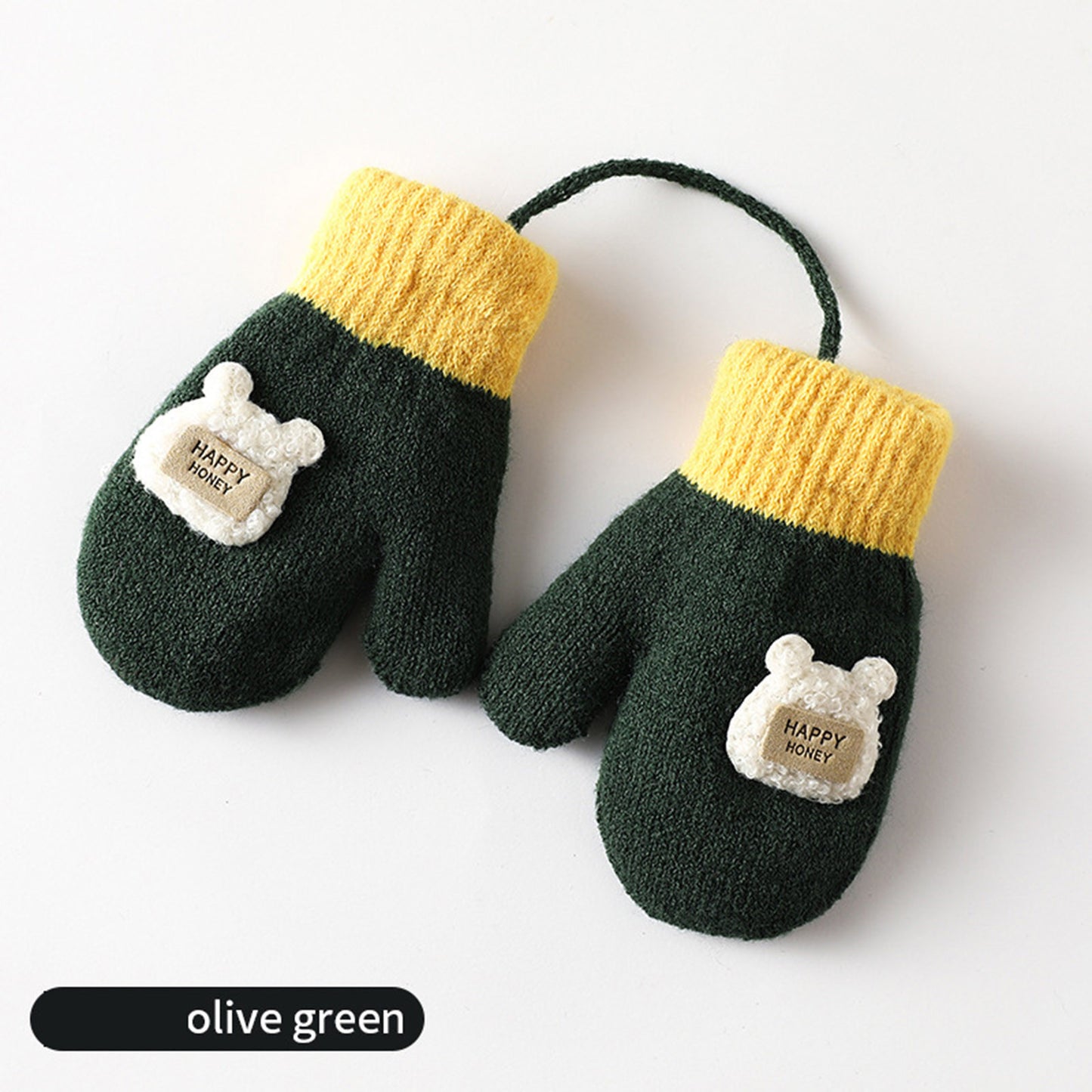 Cartoon Warm Mittens For Baby Snow Gloves For Kids