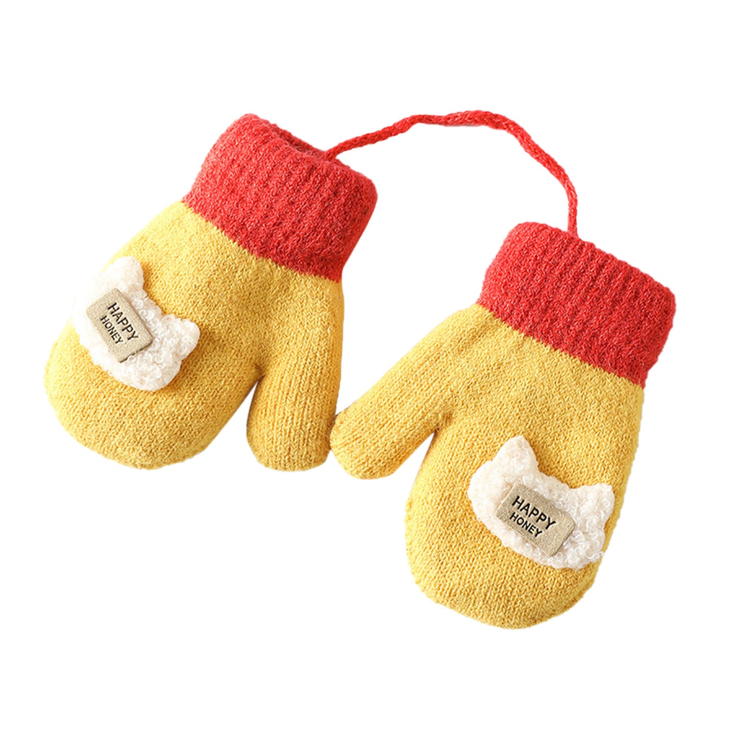 Cartoon Warm Mittens For Baby Snow Gloves For Kids