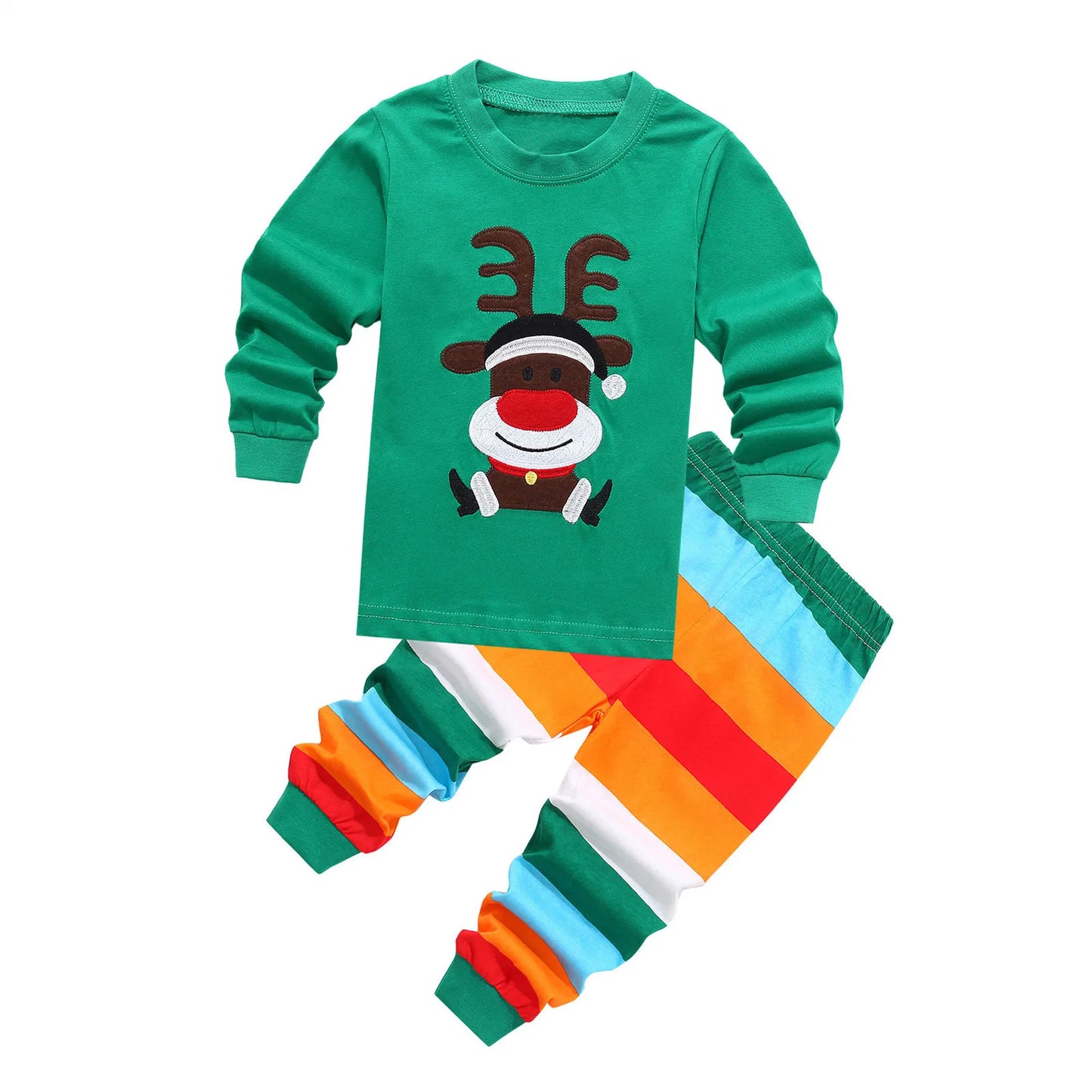 Christmas Baby Pajamas For Girls & Boys Santa Claus XMAS Pajamas Set Cotton Pjs 15% Off